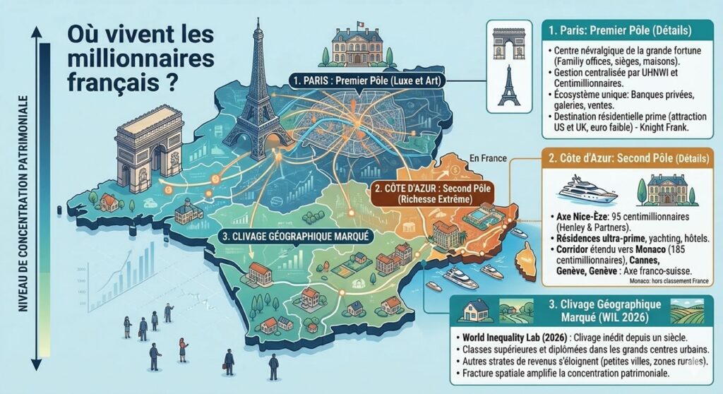 Où vivent les millionnaires français ?