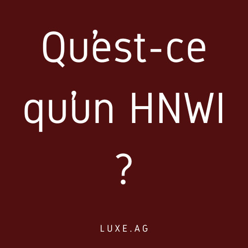 Qu’est-ce qu’un HNWI ?