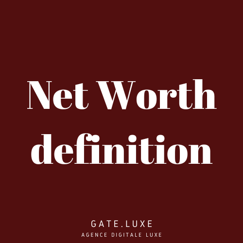 Net Worth definition